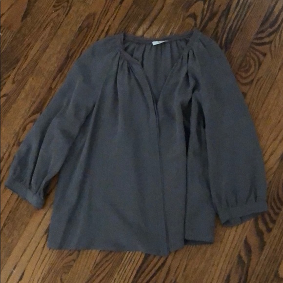 Fab Joie Silk Crepe Poet Blouse - Picture 1 of 6